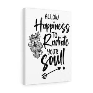 Scripture Sign  Happiness To Radiate Bible Verse Canvas Christian Wall Art Read